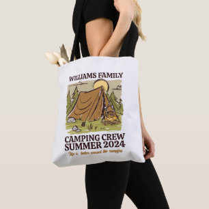 Vintage Wiedersehen-Camping-Crew Tasche