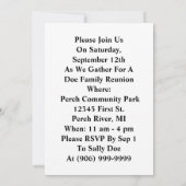 Vintage Wiedersehen-Happy Homemaker Einladung (Rückseite)