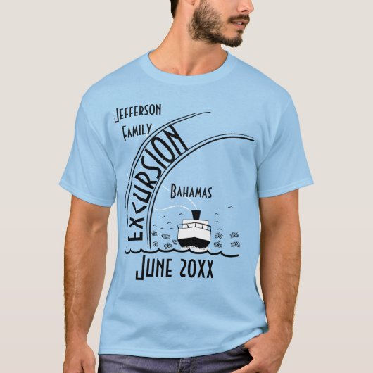 Vintage Wiedersehen-Kreuzfahrtdestination T-Shirt (Vorderseite)