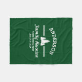 Vintage Wiedersehen oder Reise | Rustikale Pinienb Fleecedecke (Vorderseite (Horizontal))