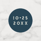 Vintage Wiedersehen Retro Sunset Beach Palms Konfetti (Klein Vorderseite)