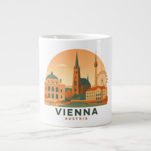 Vintage Wien Österreich Riesentasse – Retro  Jumbo-Tasse