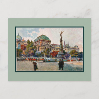 Vintage Wiener Kunstuniversität aus dem 19. Jahrhu Postkarte