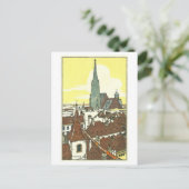 Vintage Wiener Stefanskirche Postkarte (Stehend Vorderseite)
