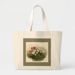 Vintage-Wiesen-Primel-Jumbo-Tasche Jumbo Stoffbeutel