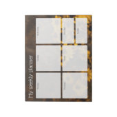 Vintage-Wiesen-Wochenplaner Notizblock (Rotiert)