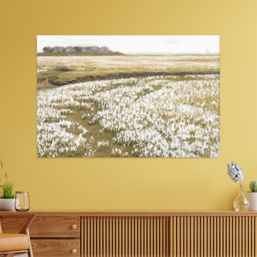 Vintage Wiesenlandschaft Leinwanddruck (Insitu (Wohnzimmer))