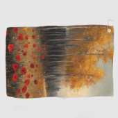 Vintage Wiesenpaare Golfhandtuch (Horizontal)