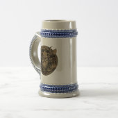 Vintage Wikinger Bierglas (Vorderseite Links)