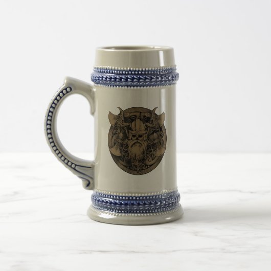 Vintage Wikinger Bierglas (Links)