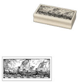 Vintage Wikingschiffe Gummistempel (Stempel)