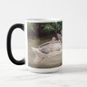 Vintage Wild Black-Necked Swan  Verwandlungstasse (Links)