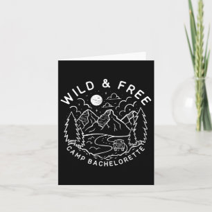 Vintage Wild & Free Camp Junggesellinnenabschied-M Karte