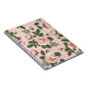 Vintage wild lebende Rose: Blumenhintergrund Notizblock (Rechte Seite)