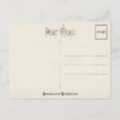 Vintage wild lebende Rose Valentine Feiertagspostkarte (Rückseite)