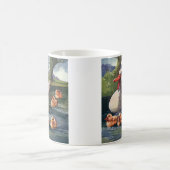 Vintage wild lebende Tiere Vögel, Entenfamilie Kaffeetasse (Mittel)