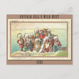 Vintage Wild West Show von Buffalo Bill 1905 Postkarte