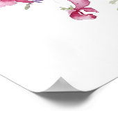 Vintage WildBlume Anordnung Aquarell 2020 Poster (Ecke)