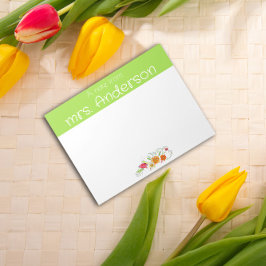 Vintage Wildblume Aquarelllehrer Notizblock