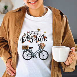 Vintage Wildblume Behielt positiv T-Shirt
