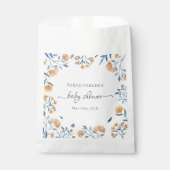 Vintage Wildblume Boho Kinderdusche Geschenktütchen (Vorderseite)