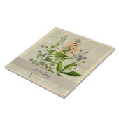 Vintage Wildblume Fliese (Seite)