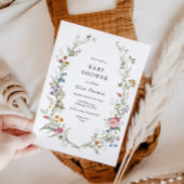 Vintage Wildblume Garden Kinderdusche Einladung