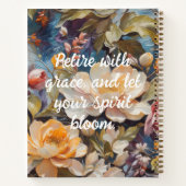 Vintage Wildblume Geschenke für die individuelle A Notizblock (Rückseite)