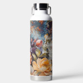 Vintage Wildblume Geschenke für die individuelle A Trinkflasche (Vorderseite)