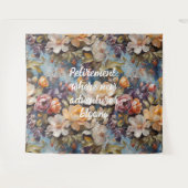 Vintage Wildblume Geschenke für die individuelle A Wandteppich (Vorderseite (Horizontal))