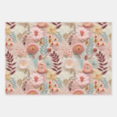 Vintage Wildblume Geschenkpapier Set (Vorderseite 3)