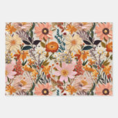 Vintage Wildblume Geschenkpapier Set (Vorderseite 2)