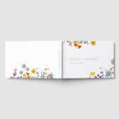 Vintage Wildblume Hochzeit Gästebuch (Voll)