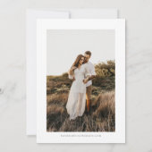 Vintage Wildblume Hochzeit Save The Date (Rückseite)