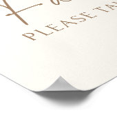 Vintage Wildblume Kinderdusche Favorit Zeichen Poster (Ecke)