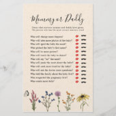 Vintage Wildblume Kinderdusche Mommy oder Daddy (Vorderseite)