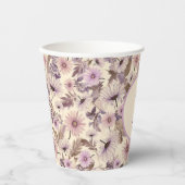 Vintage Wildblume Kinderdusche Pappbecher (Vorderseite)