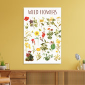 Vintage Wildblume Leinwanddruck (Insitu (Wohnzimmer))
