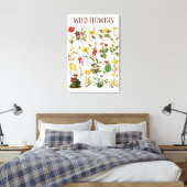 Vintage Wildblume Leinwanddruck (Insitu (Schlafzimmer))