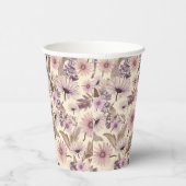 Vintage Wildblume Pappbecher (Rechts)