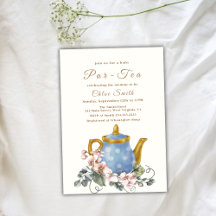 Vintage Wildblume Par-Tea Mommy-to-Be-Babydusche