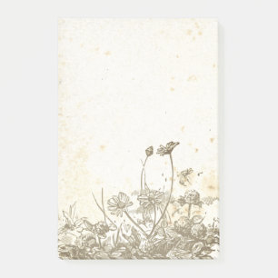 Vintage Wildblume Parlament nach der Beschlussfass Post-it Klebezettel