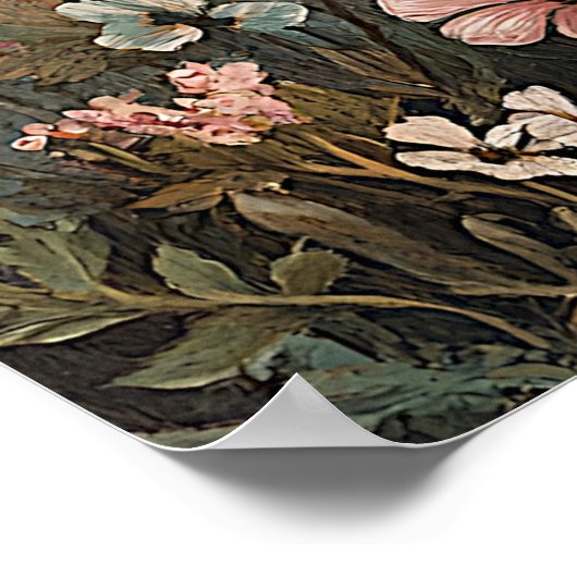 Vintage Wildblume Poster (Ecke)