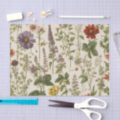 Vintage Wildblume Seidenpapier (Handwerk)
