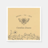 Vintage Wildblume Serviette (Vorderseite)