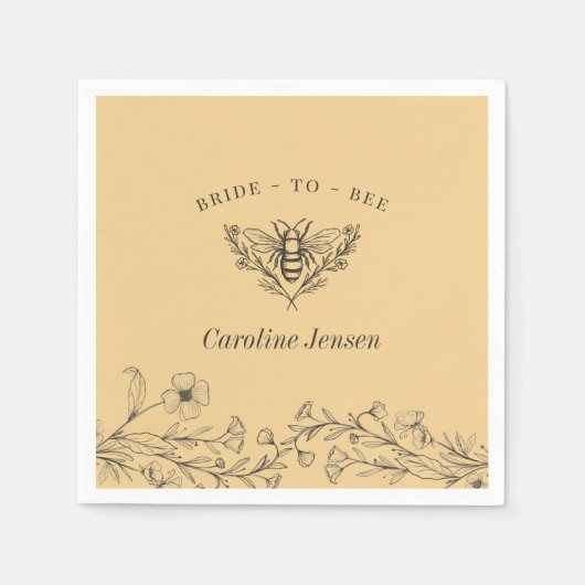 Vintage Wildblume Serviette (Vorderseite)