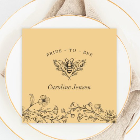 Vintage Wildblume Serviette