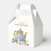 Vintage Wildblume Teekanne Kinderdusche Geschenkschachtel (Rückseite)