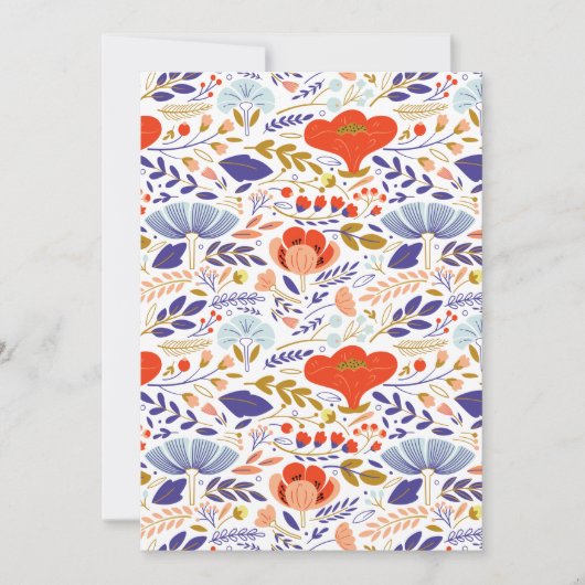 Vintage Wildblumen Ankündigung (Vorderseite)