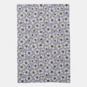 Vintage Wildblumen auf Lavendel Geschirrtuch (Vertikal)